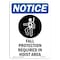 Signmission OSHA Sign, Fall Protection Required, 18in X 12in Plastic, 12" W, 18" H, Portrait, P-1218-V-12460 OS-NS-P-1218-V-12460 - alternate 1